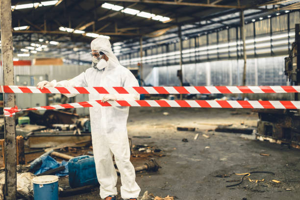 Professional Trauma Scene Cleanup technician working in Bergenfield, NJ